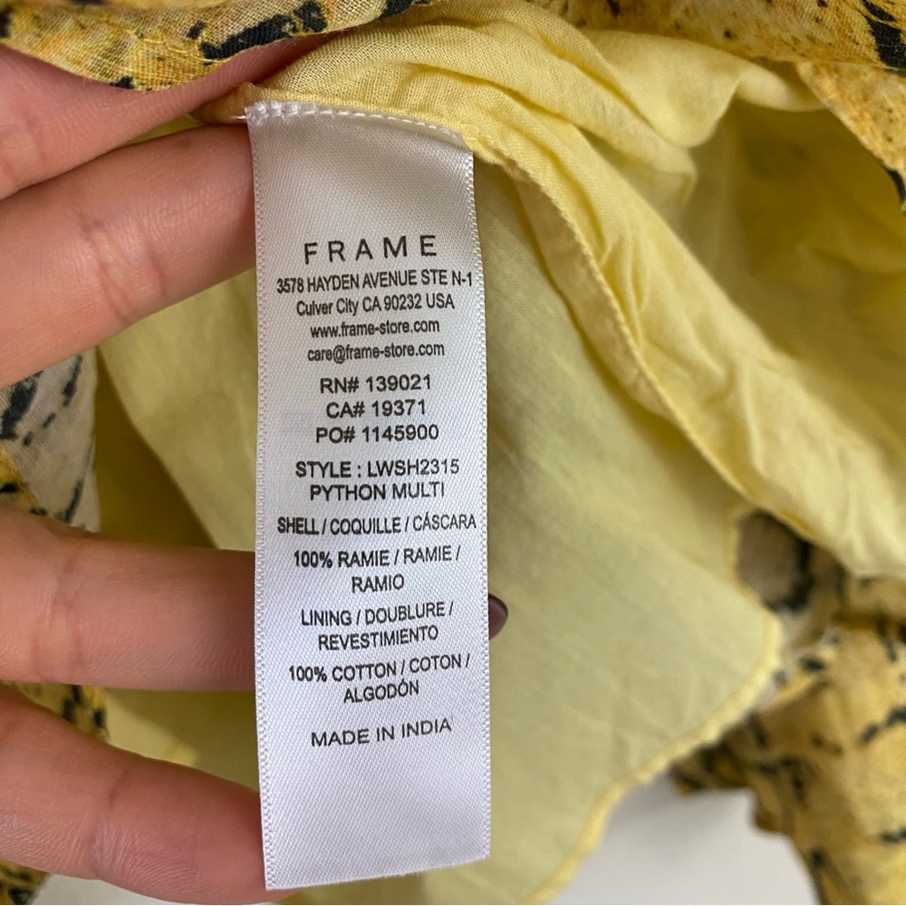 Frame Size Large Yellow & Black Python Multi Wide… - image 5